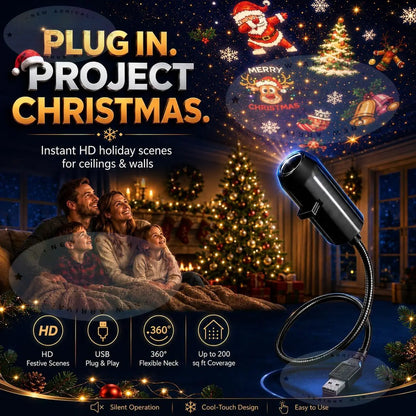 Proyector navideño USB: magia en tu techo