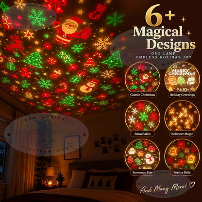 Proyector navideño USB: magia en tu techo