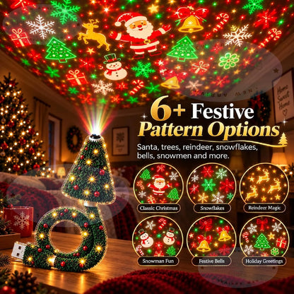 Proyector navideño USB: magia en tu techo